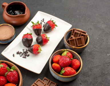 Fondue de chocolate com frutas da Chocolife.